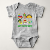 Happy Cinco de Mayo Mexican Fiesta Celebration Romper (Voorkant)