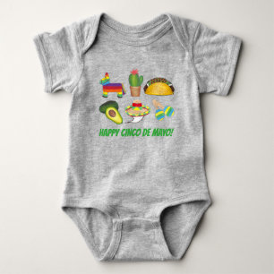 Happy Cinco de Mayo Mexican Fiesta Celebration Romper