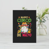 Happy Cinco De Mayo Mexican Gnome Cinco de Mayo Kaart (Staand voorkant)