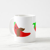 happy cinco de mayo mustache pepper funny koffiemok (Voorkant links)