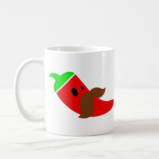 happy cinco de mayo mustache pepper funny koffiemok (Links)