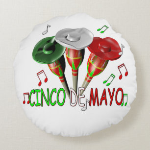 Happy Cinco de Mayo Rond Kussen