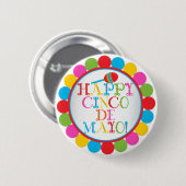 Happy Cinco De Mayo Ronde Button 5,7 Cm (Voorkant /achterkant)