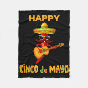Happy Cinco de Mayo voor Mexicaanse Fiesta kostuum Fleece Deken