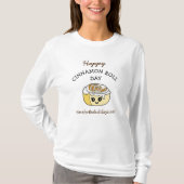 Happy Cinnamon Roll Day 4 oktober T-shirt (Voorkant)