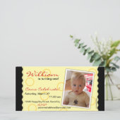 Happy Circle Fotokaart: zwart-geel (Staand voorkant)