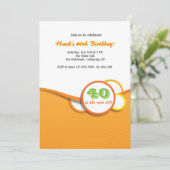 Happy Circles Uitnodiging (Staand voorkant)