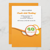 Happy Circles Uitnodiging (Voorkant / Achterkant)