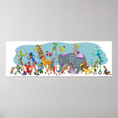 Happy Circus die in de stad komt Poster (Voorkant)