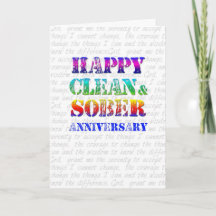 Happy Clean & Sober Jubileum