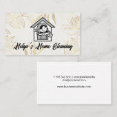 Happy Cleaner Logo | huishouding Visitekaartje (Voorkant / Achterkant)