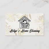 Happy Cleaner Logo | huishouding Visitekaartje (Voorkant)