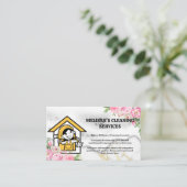 Happy Cleaner | zeep | Bloemen Visitekaartje (Staand voorkant)