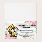 Happy Cleaner | zeep | Bloemen Visitekaartje (Buitenkant ongevouwen)