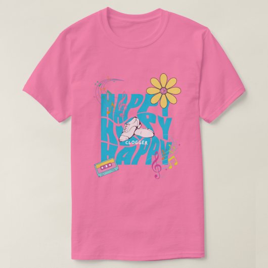 Happy Clogger T-shirt (Design voorkant)