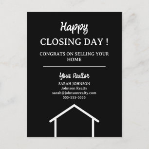 Happy Closing Day Home Verkoper Onroerend goed Briefkaart