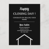 Happy Closing Day Home Verkoper Onroerend goed Briefkaart (Voorkant)
