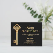 Happy Closing Day New Home Vastgoed Briefkaart (Staand voorkant)