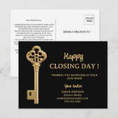 Happy Closing Day New Home Vastgoed Briefkaart (Voorkant / Achterkant)