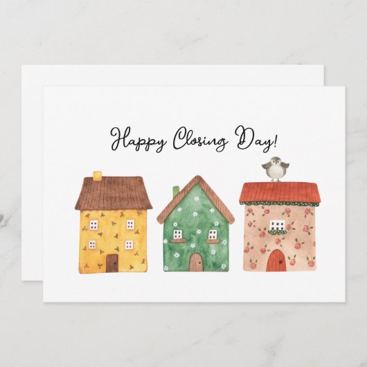 Happy Closing Day Real Estate Client Appreciation (Voorkant / Achterkant)