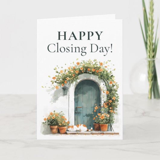 Happy CLOSING Day Real Estate Wenskaart Kaart (Voorkant)