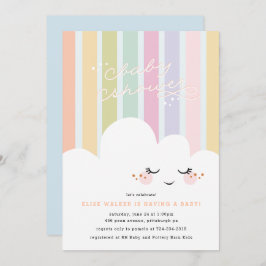 Happy Cloud Baby shower Uitnodiging