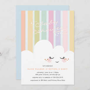 Happy Cloud Baby shower Uitnodiging