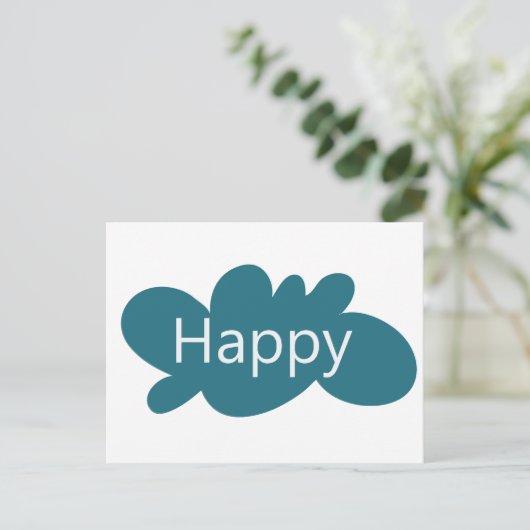 Happy Cloud Briefkaart (Staand voorkant)