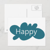 Happy Cloud Briefkaart (Voorkant / Achterkant)