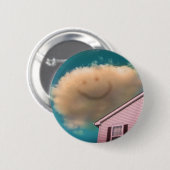 Happy Cloud Ronde Button 5,7 Cm (Voorkant /achterkant)