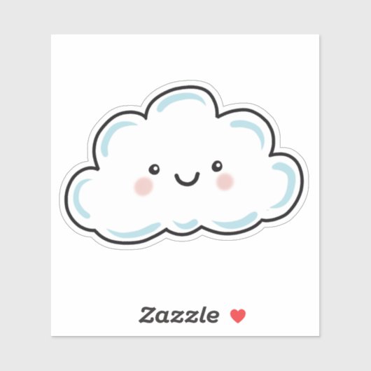 Happy Cloud Sticker (Vel)