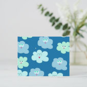 Happy Clouds Briefkaart (Staand voorkant)
