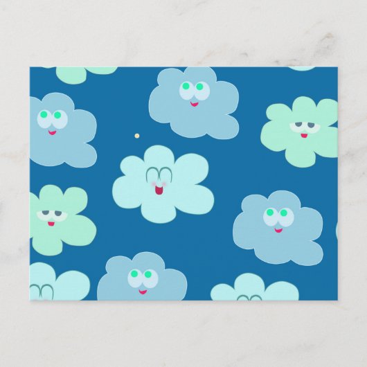 Happy Clouds Briefkaart (Voorkant)