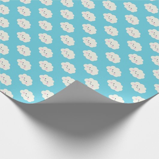 Happy Clouds Cadeaupapier (Hoek)