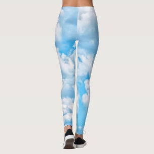 Happy Clouds Decor on Leggings