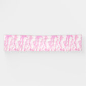 Happy Clouds roze beeldscherm Spandoek (Horizontaal)