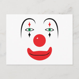 Happy Clown Face Briefkaart
