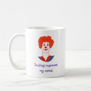 Happy Clown Face, glimlachen verbetert mijn stemmi Koffiemok