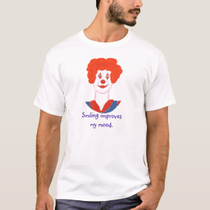 Happy Clown Face, glimlachen verbetert mijn stemmi T-shirt