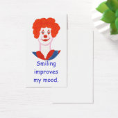 Happy Clown Face, glimlachen verbetert mijn stemmi Visitekaartje (Bureau)