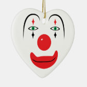 Happy Clown Face Keramisch Ornament (Rechts)