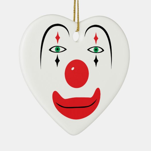 Happy Clown Face Keramisch Ornament (Rechts)