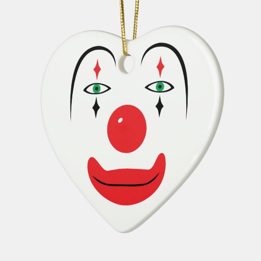 Happy Clown Face Keramisch Ornament (Links)