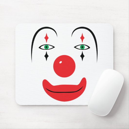 Happy Clown Face Muismat (Met muis)