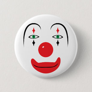 Happy Clown Face Ronde Button 5,7 Cm