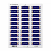 Happy Clown Faces Lijst Retouradres Label (Full Sheet)