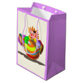 Happy Clown Gift Bag Medium Cadeauzakje (Achterkant Gekanteld)