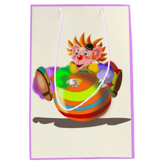 Happy Clown Gift Bag Medium Cadeauzakje (Voorkant)