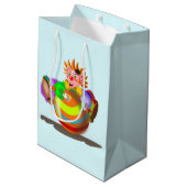 Happy Clown - Glimlach - Grappig Medium Cadeauzakje (Achterkant Gekanteld)