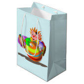 Happy Clown - Glimlach - Grappig Medium Cadeauzakje (Voorkant Gekanteld)